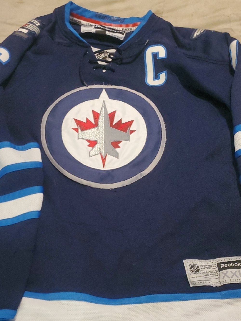 NHL Reebok Authentic Winnipeg Jets Andrew Ladd Jersey...π - Picture 2 of 7